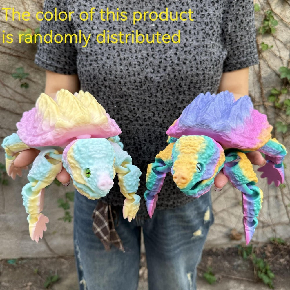 Articulated Crocodile & Turtle 3D Printed Figure, Large Flexible Movable Joints Poseable Animal Collectible — image 3