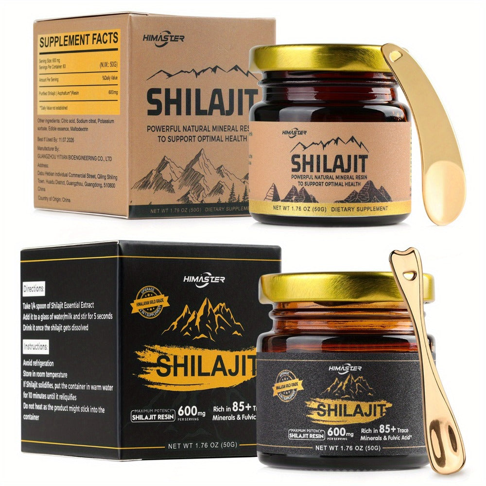 Himalayan Shilajit Resin Gold Grade, 85+ Trace Minerals & High Fulvic Acid for Bath Time, Home Spa and Personal Care — image 
