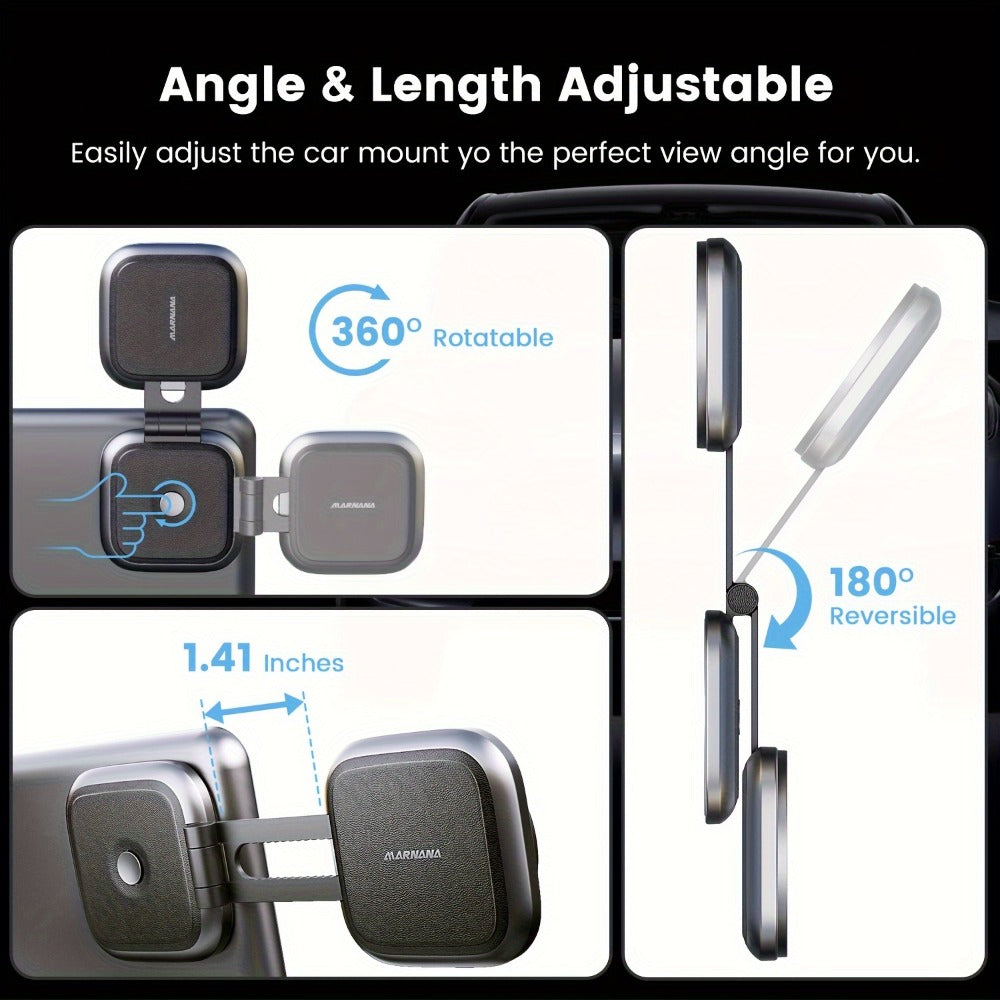 Foldable Magnetic Car Phone Mount for Pictured Model 3 or Model Y Center-Screen Installation — image 3