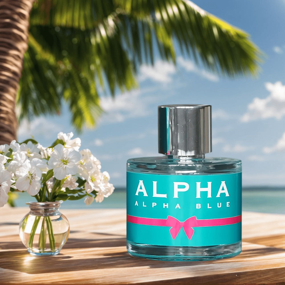 Perfume for Women Alpha Blue 100ml EDT Spray with a Sweet Floral Fragrance Profile in a Distinctive Bottle Presentation — ima