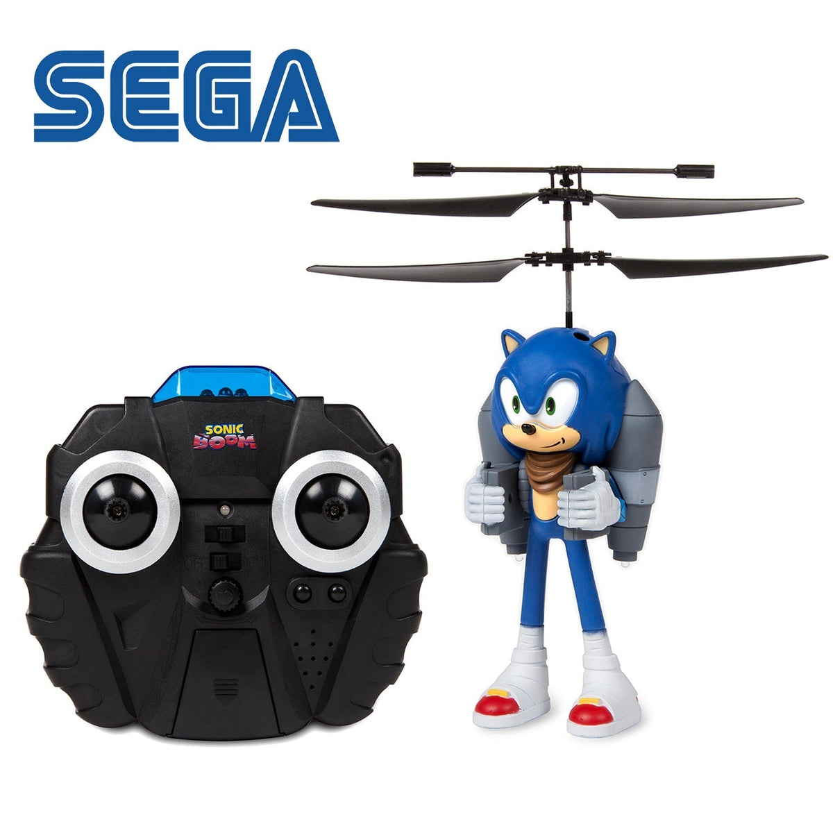 Sonic the Hedgehog 2.5CH IR Jetpack Flying Figure Helicopter, Remote Control Indoor Flying Toy for Kids Boys Sonic Fans — ima