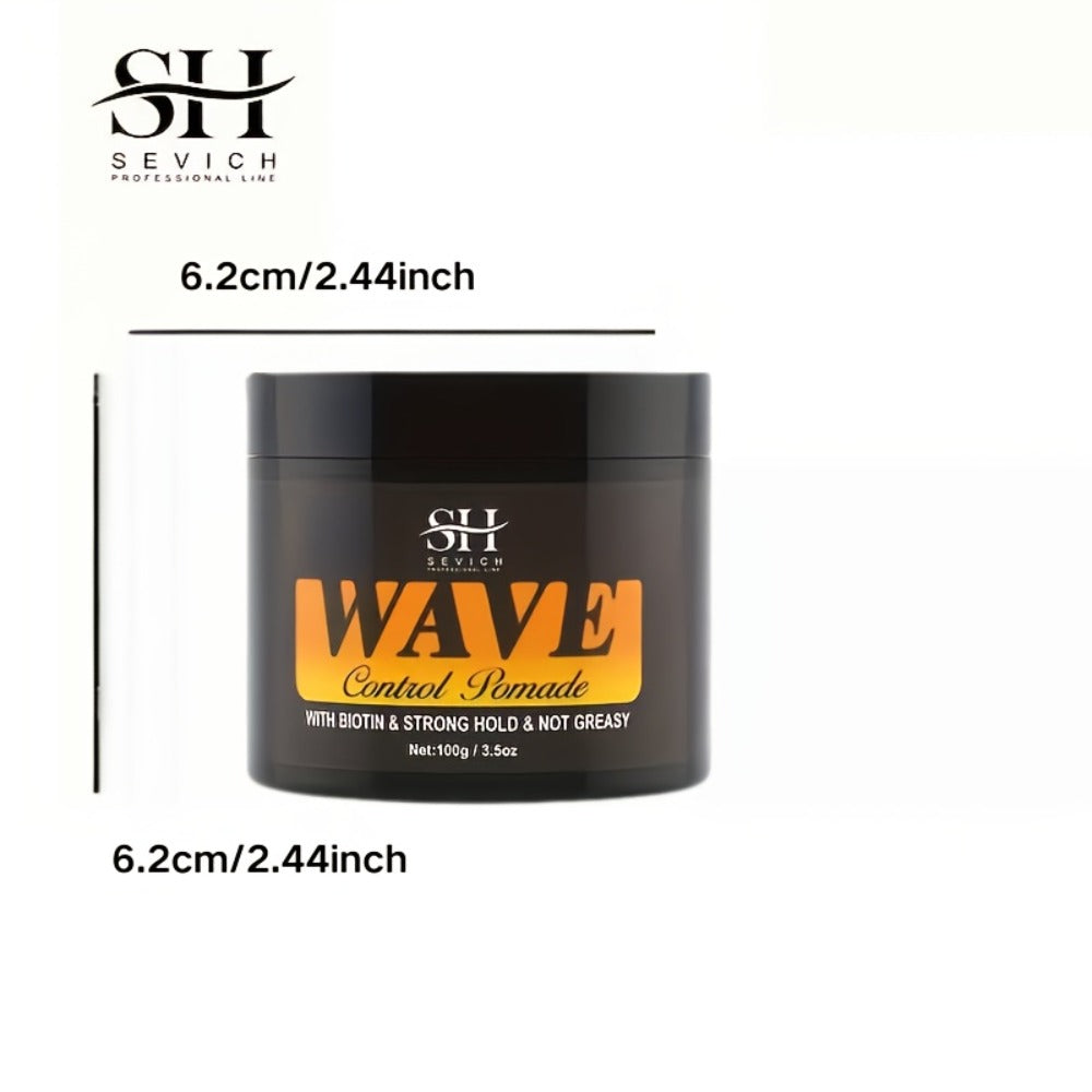 360 Wave Pomade Strong Hold Hair Styling with Jojoba Oil – Frizz Control Moisturizing Formula for Dreads Locks Twists Coily C