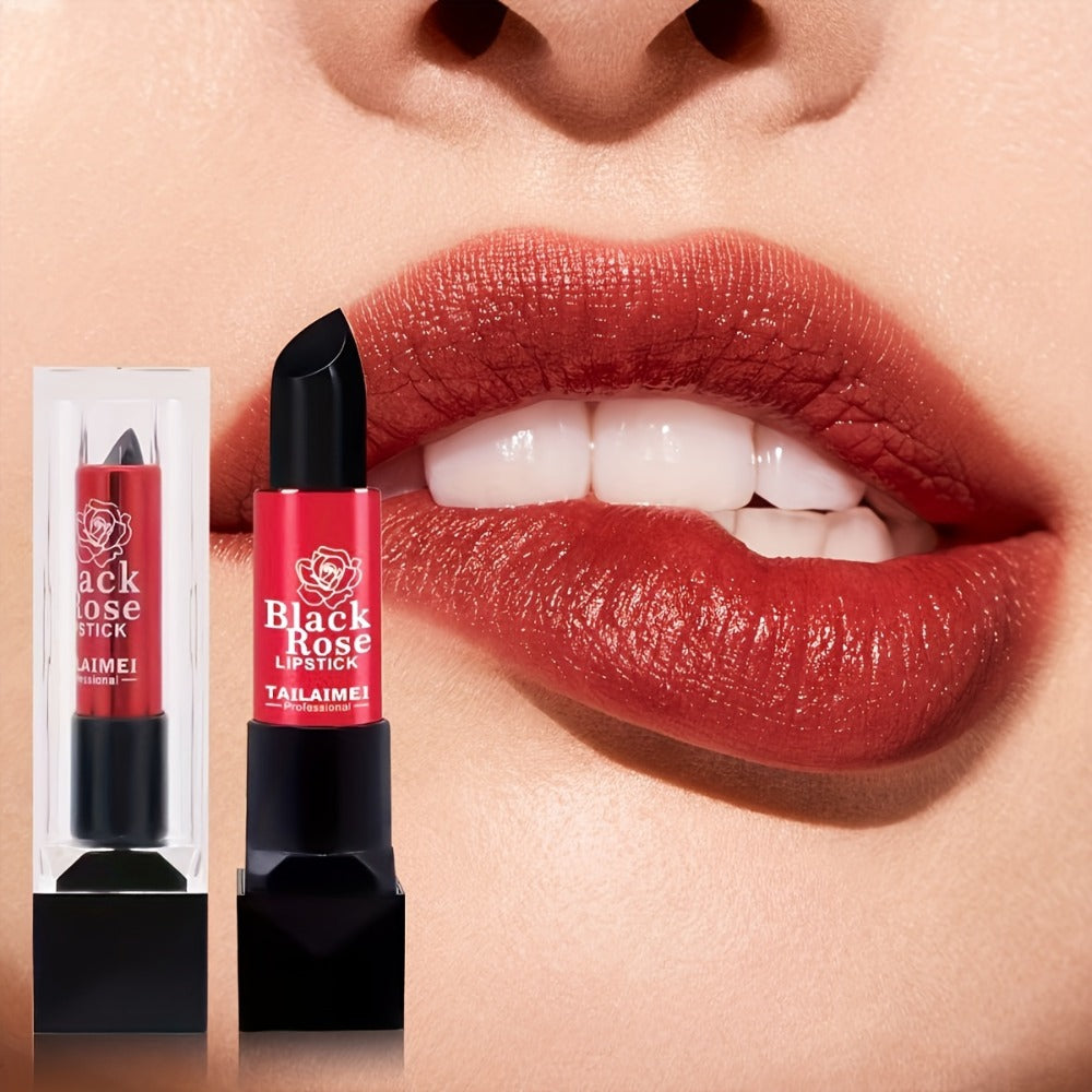 Non-Stick Moisturizing Red Lipstick – Velvety Matte Finish Long Lasting No Transfer Lip Color, Smooth Precise Application Nat