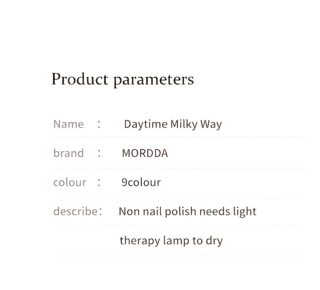 Shimmer Nail Art Gel Nine-Color Grid Palette with Metallic Neutral or Milky Way Color Selection — image 20