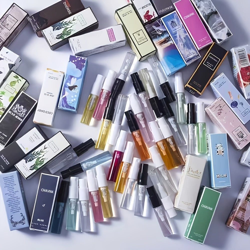 Women's Perfume Gift Set - Random Flavor Solid Fragrance Sampler 10pcs Color Box / 30pcs Card Version — image 2