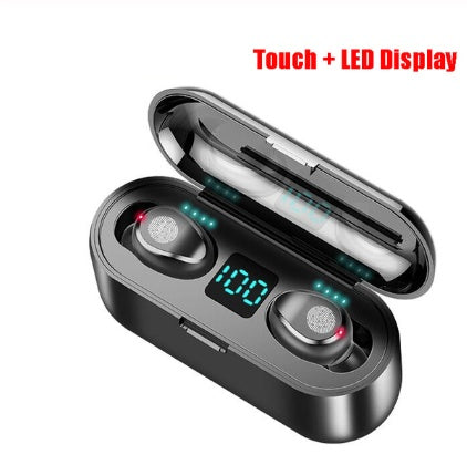 Wireless Bluetooth Earphone with 2000mAh Charging Case & LED Display