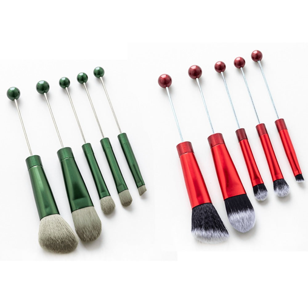Makeup Brush Set, 10-Piece Bead-Ready ABS Handle Collection with Polyester Bristles and Eleven Color Options — image 15