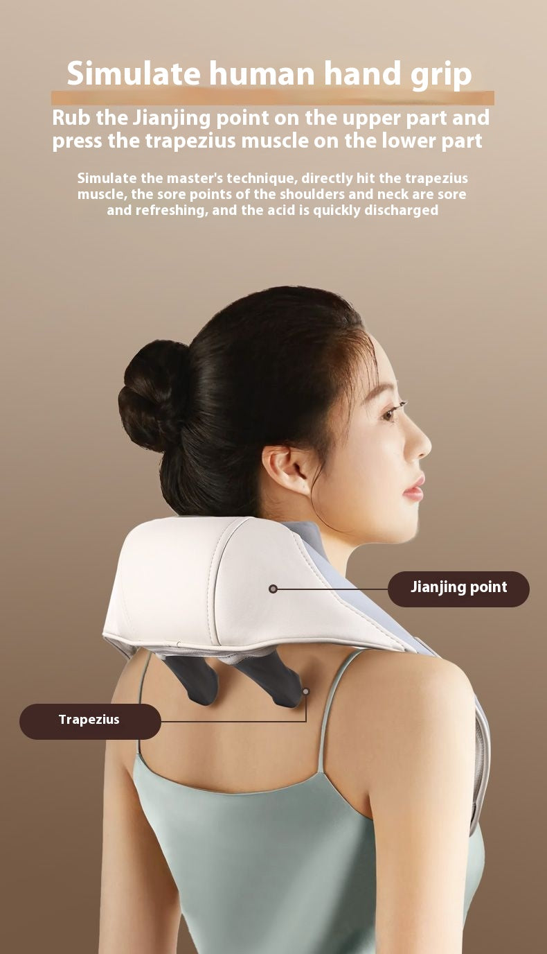 Electric Neck Massager Multifunctional Shoulder Waist Back Massage Instrument