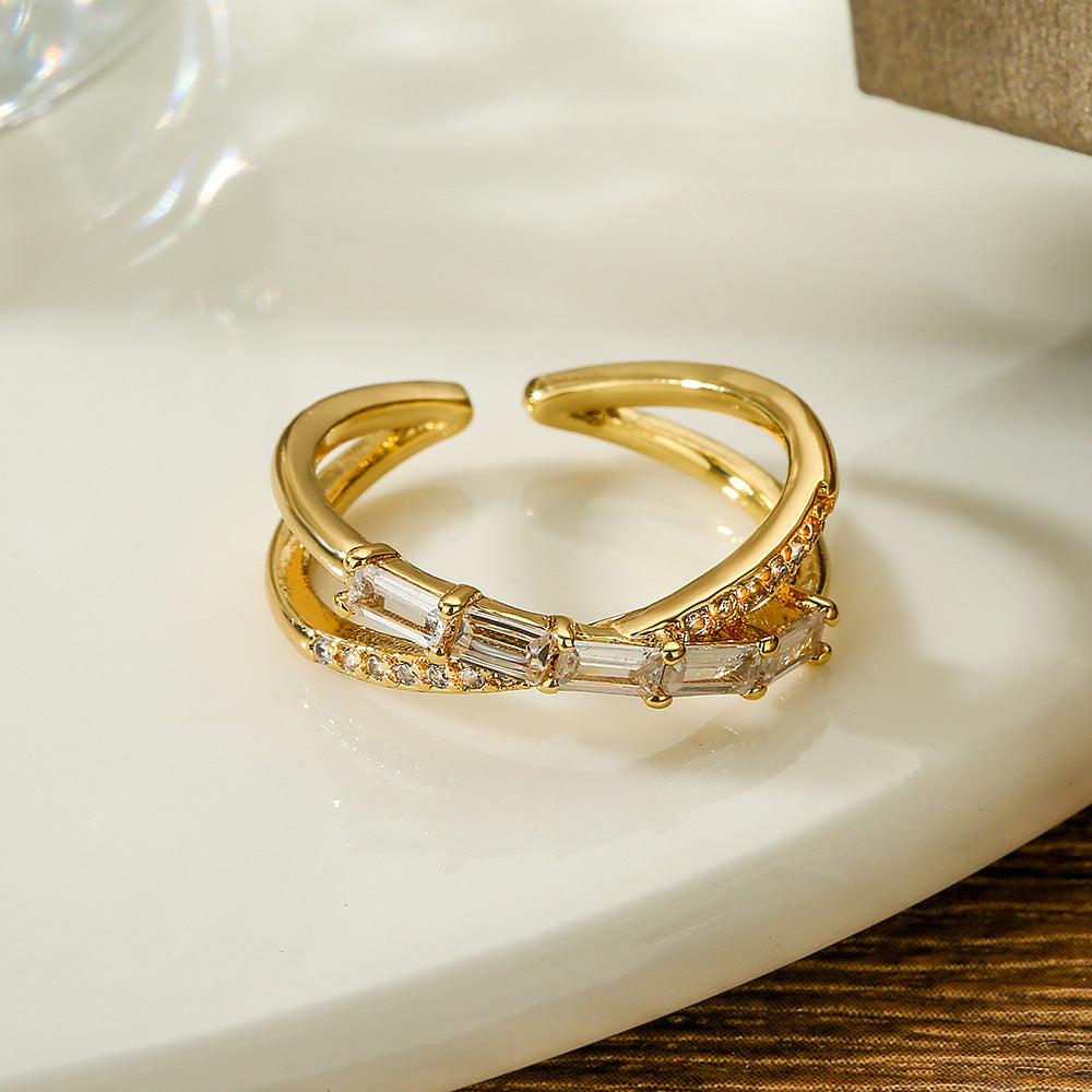 Geometric Open Ring Women's Fashion Simple Ring