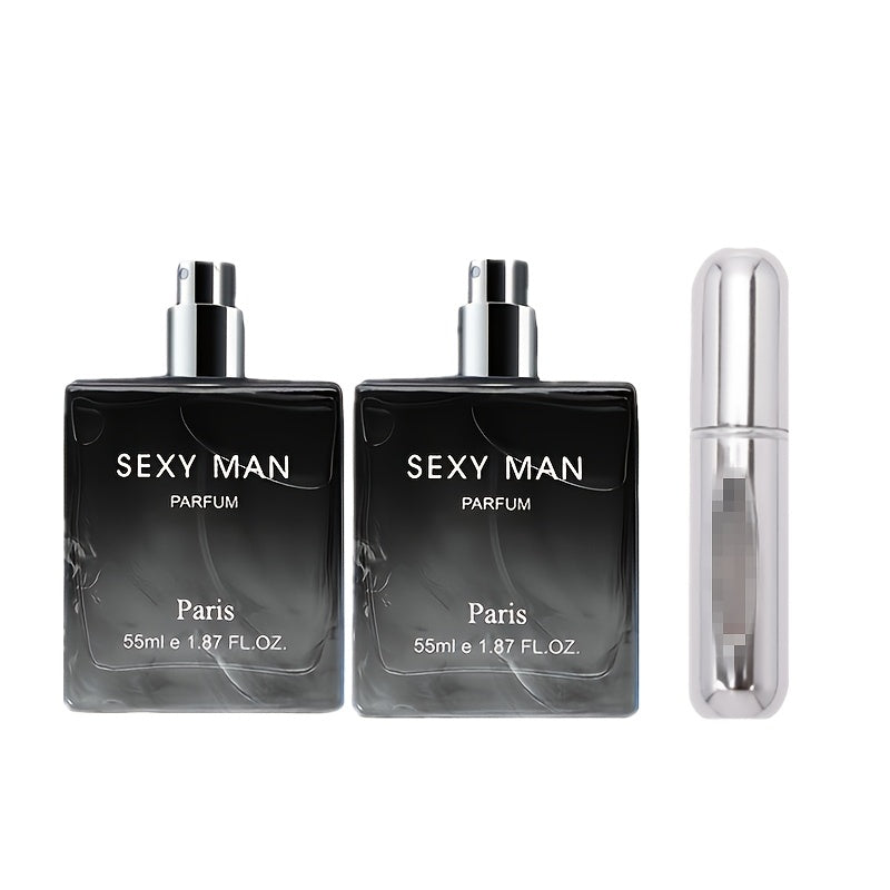 Cologne Spray for Men SEXY MAN Two-Bottle Set with 7054A and 7054B Color Options and Gift Vial — image 21