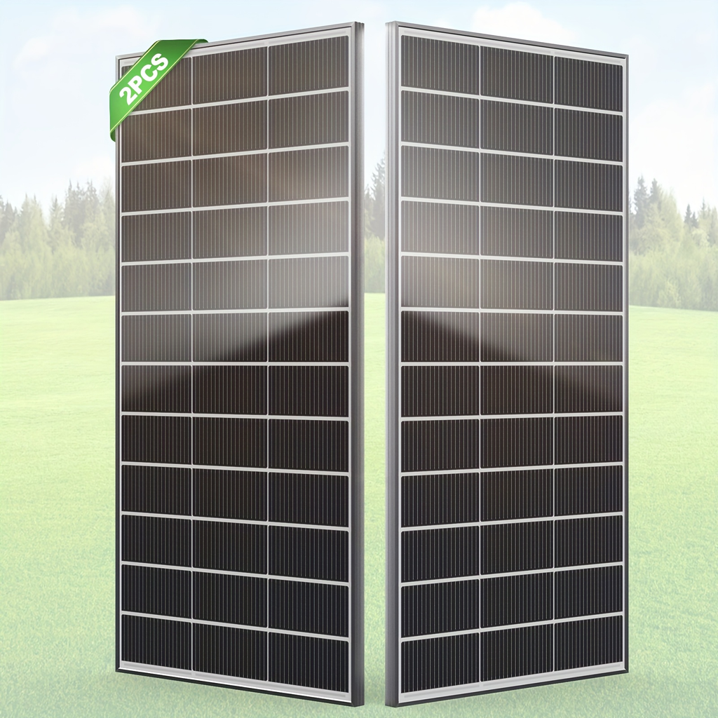 Two-Piece 400W Total Solar Panel Kit with 200W Modules, 148 x 67 cm Frames and PV Cables Pictured — image 10