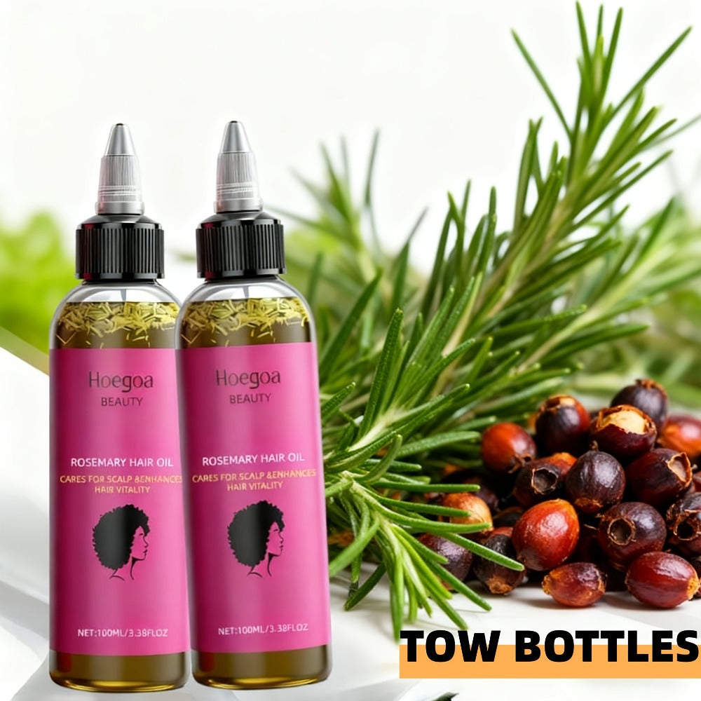 Hair Oil Hoegoa Rosemary Two-Bottle 100ml Gift Set with Pointed Applicators for Hair and Scalp Application — image 6
