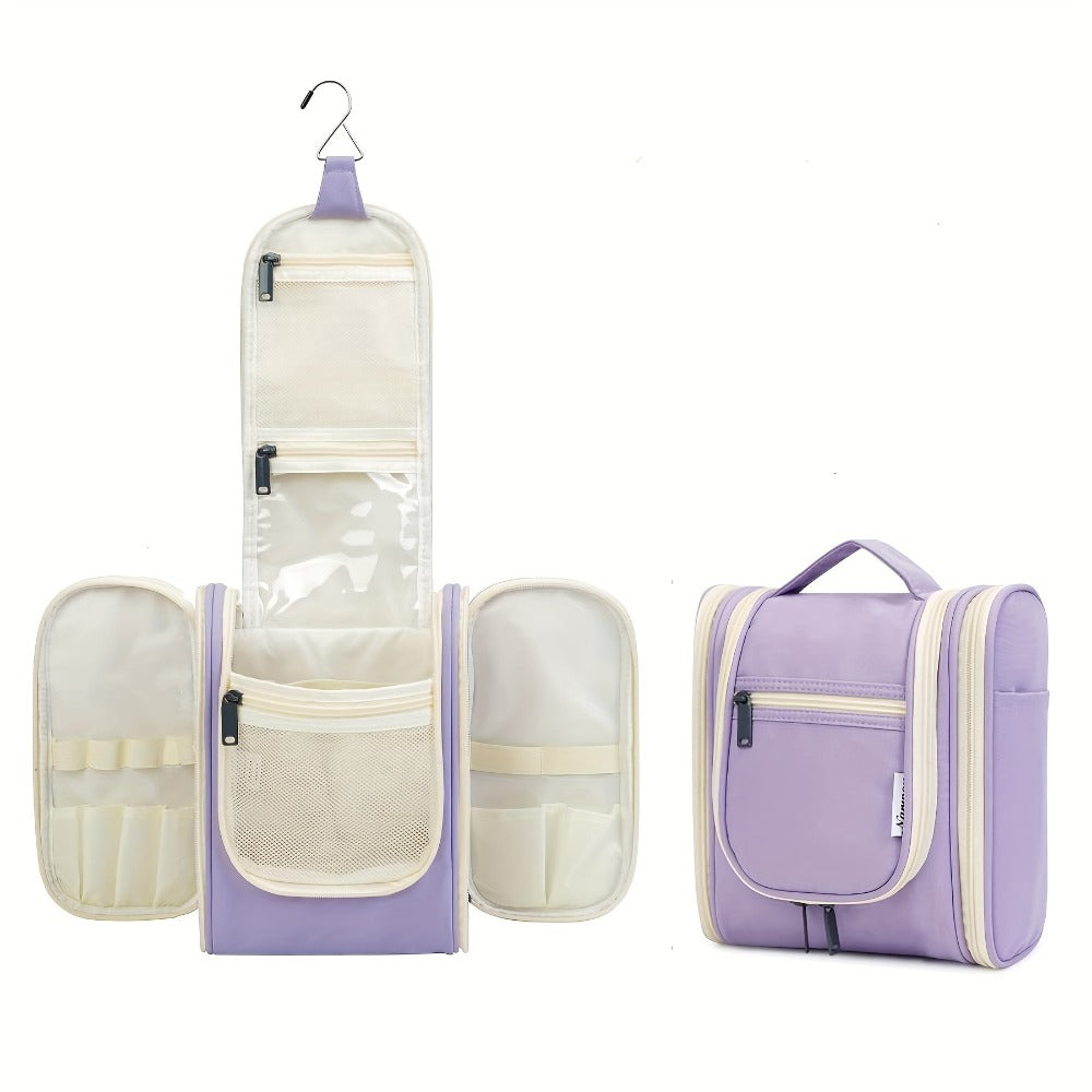 Toiletry Bag Hanging Large-Capacity Makeup Organizer with Hook, Multiple Compartments and 16 Print Options — image 39