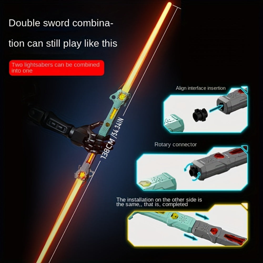 RGB Light-Up Saber Toy 16 Colors Rechargeable Light Sword with Gravity Sensor & Sound Effects — image 4