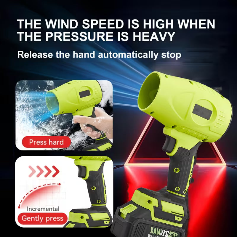 Cordless High-Pressure Jet Dry Leaf Blower and Mini Air Duster
