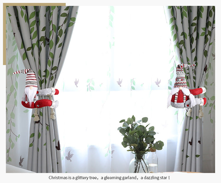 Festive Santa or Snowman Christmas Curtain Buckle Tieback