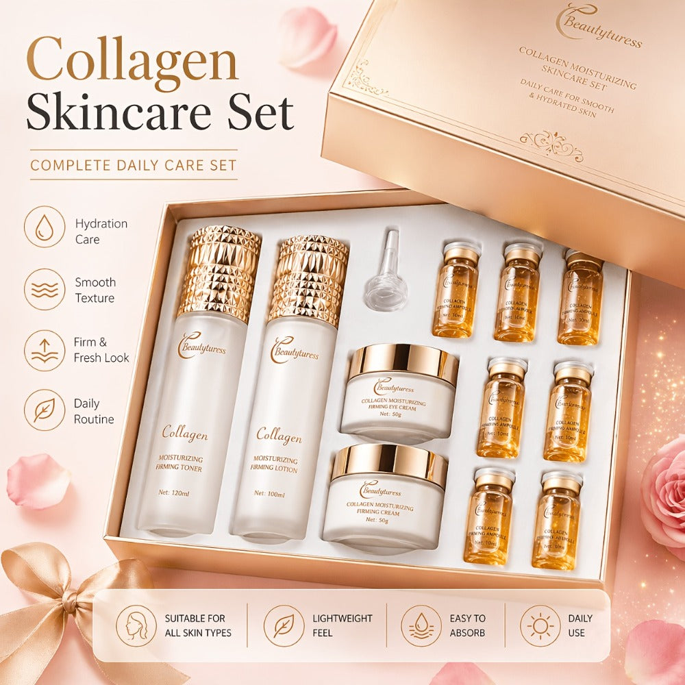 Skincare Set with Beautyluress Label, 14 Collagen Hyaluronic Acid and Niacinamide Product Pieces — image 3