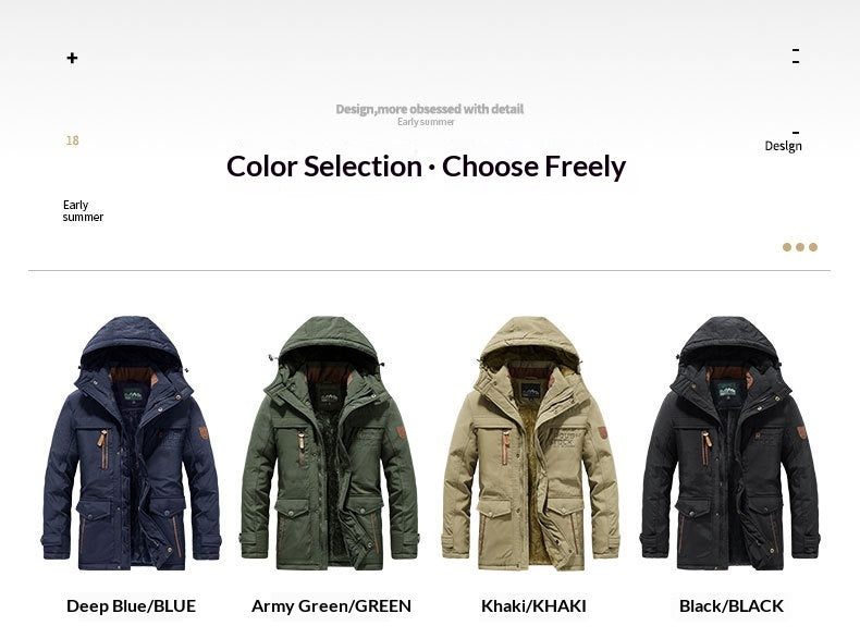 New Autumnwinter Mens Insulated Tactical Jacket