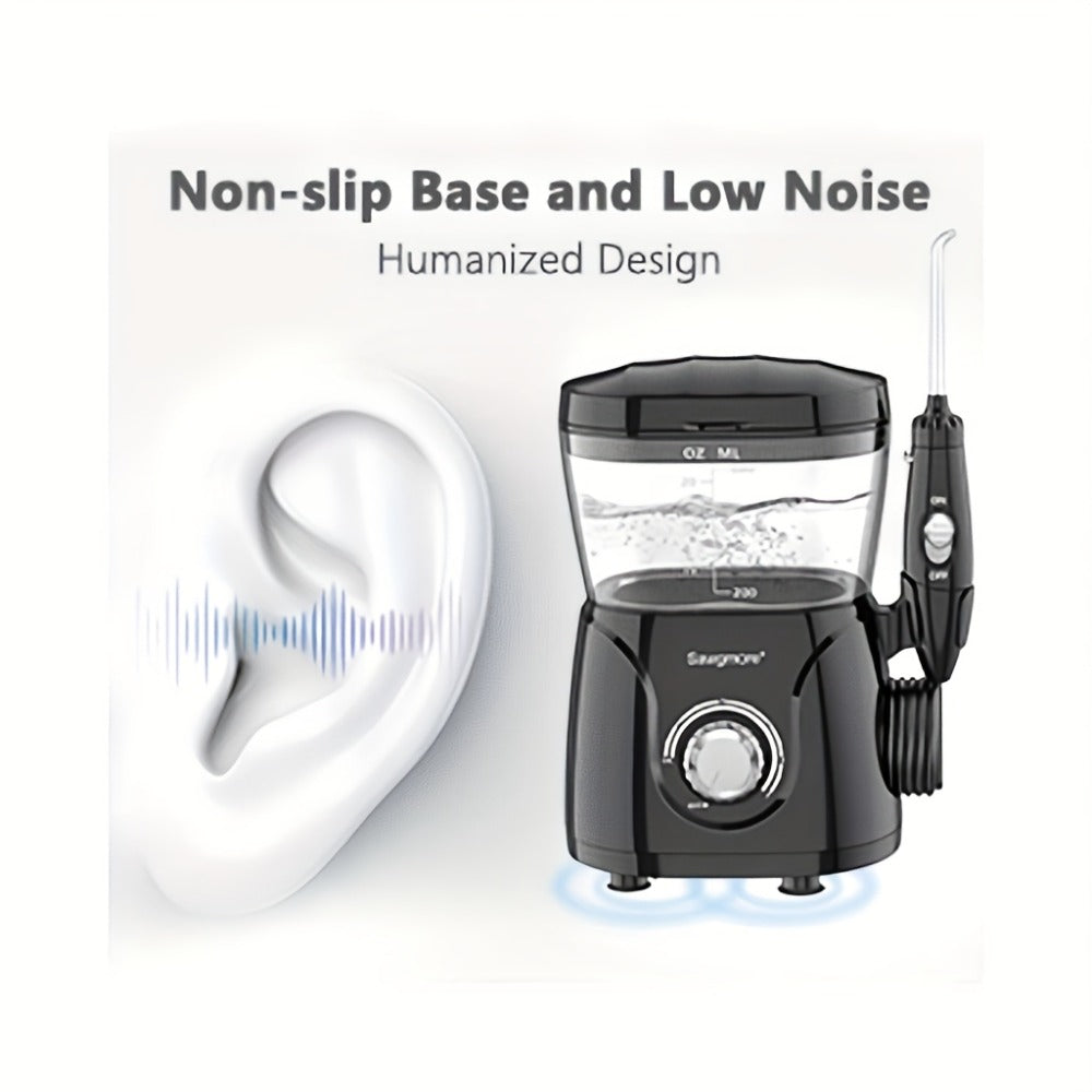Water Flosser for Teeth & Braces 600ml Large Tank – 10 Adjustable Pressure Levels 8 Nozzles IPX4 Waterproof Professional Oral