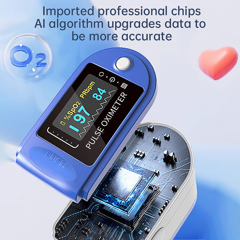 Pulse oximeter LK88 finger clamp blood oxygen detector blood oxygen saturation fingertip heart rate monitoring