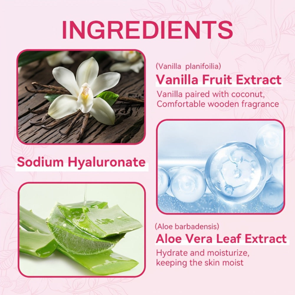 Coconut Vanilla Fragrance Mist Hair & Body Spray – Alcohol-Free with Vitamin E, Argan Oil & Glycerin, Moisturizing Long-Lasti