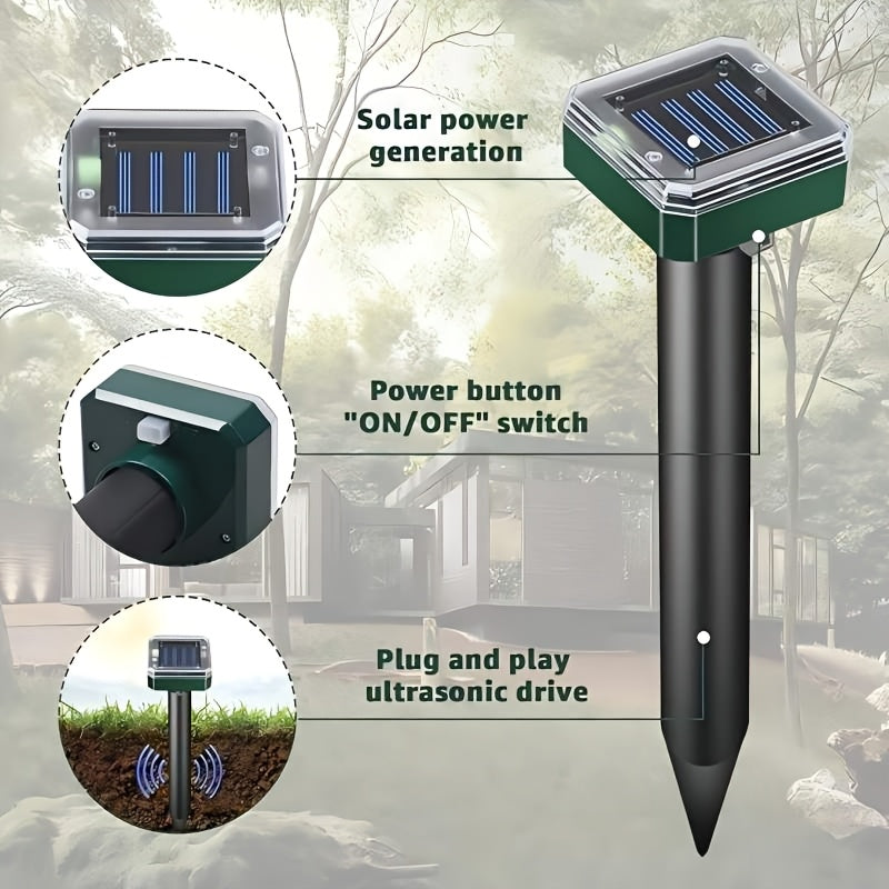 Outdoor Solar Lights for Yard, Solar Outdoor Lights for Garden, LED Landscape Path Lights IP44, Solar Lawn Projection Lights 