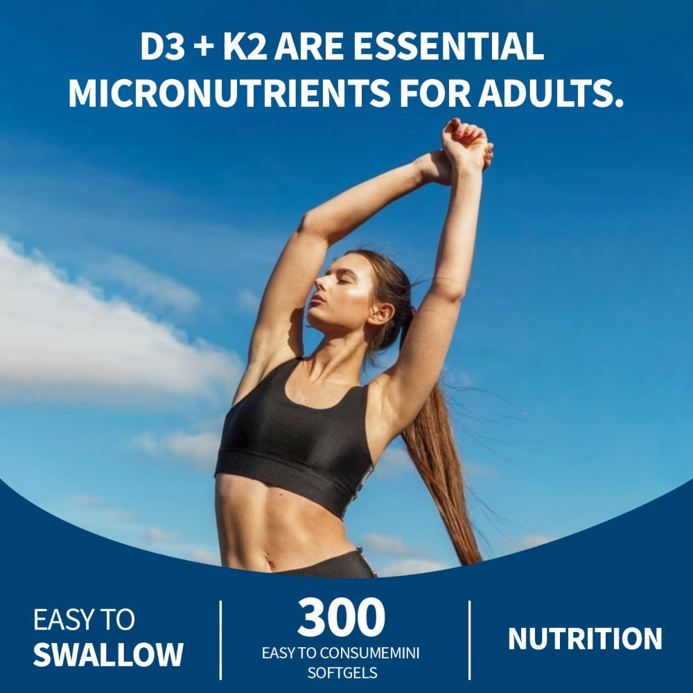 Vitamin D3 K2 MK-7 Supplement 300 Softgels for Bath Time, Home Spa and Personal Care, with the Listed Configuration — image 4
