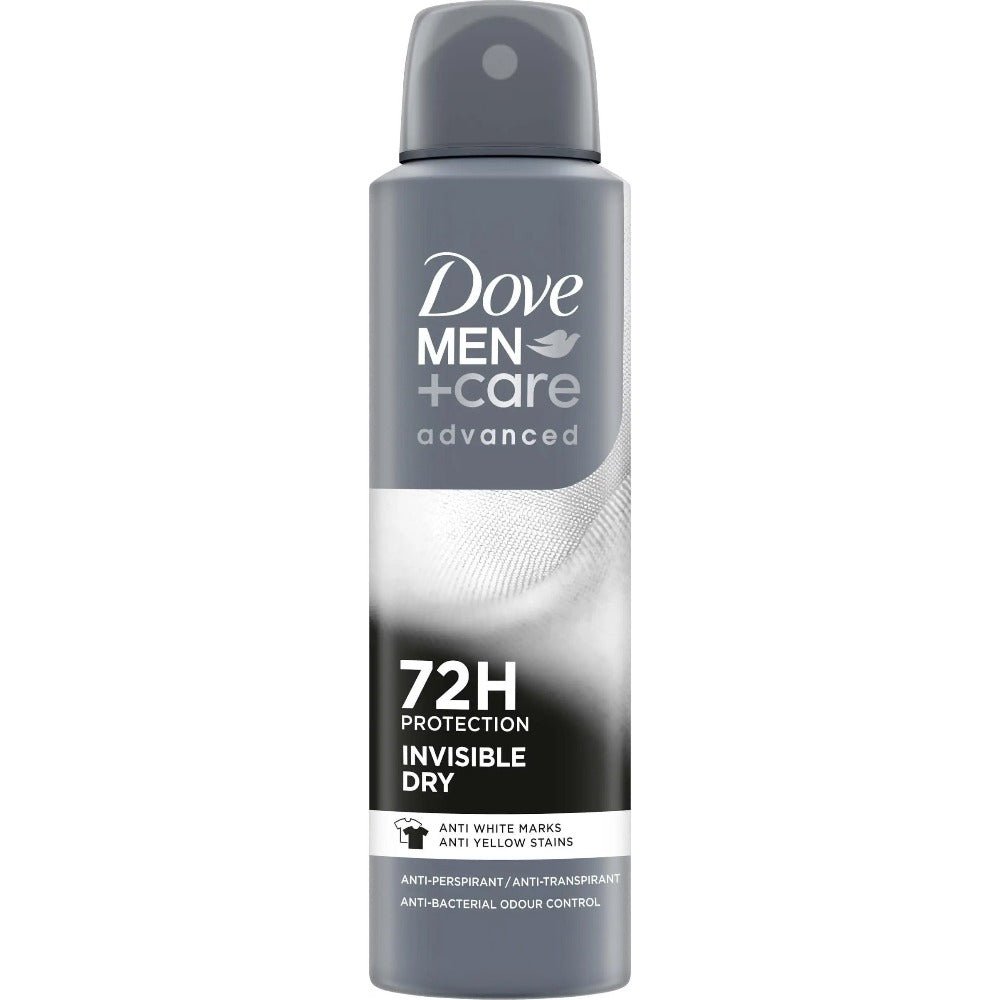 Dove Men+Care Invisible Dry Antiperspirant Spray, 150 ml Cans in Three-Pack with 72H Label — image 4