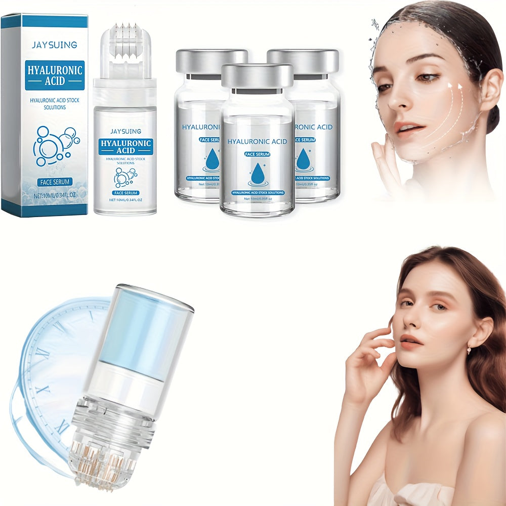 Derma Stamp Microneedle Roller for Face 0.25mm with 3pcs Facial Serum - Hydra Micro Needle for Bath Time, Home Spa and Person