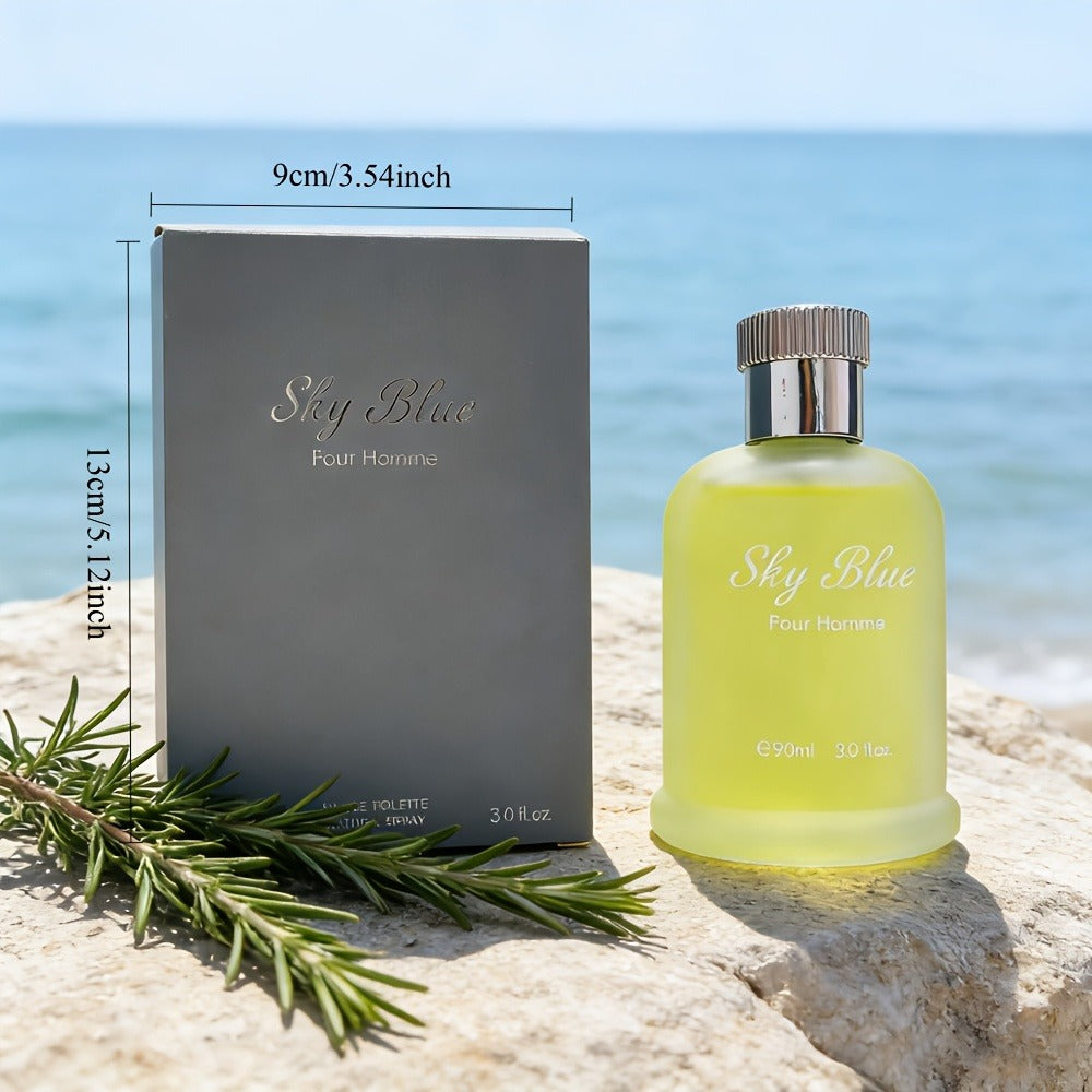 Men's Cologne Eau de Parfum Sky Blue - Bergamot Rosemary & Oak Moss Fresh Masculine Fragrance, No Propylene Glycol — image 8