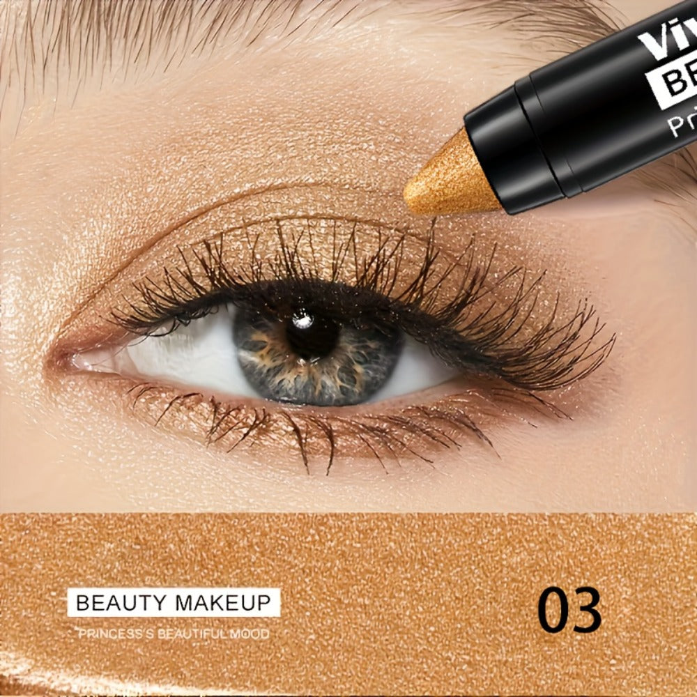 Eyeshadow Sticks 7-Piece Set Pop Color Matte, Easy Apply Smoky Eye Makeup Pencils with Eyebrow Pencil — image 6