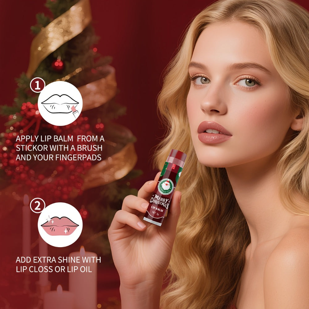 MISS FACTOR 32-Piece Lip Balm Set with Individually Capped Tubes in Red Christmas Gift Box — image 7