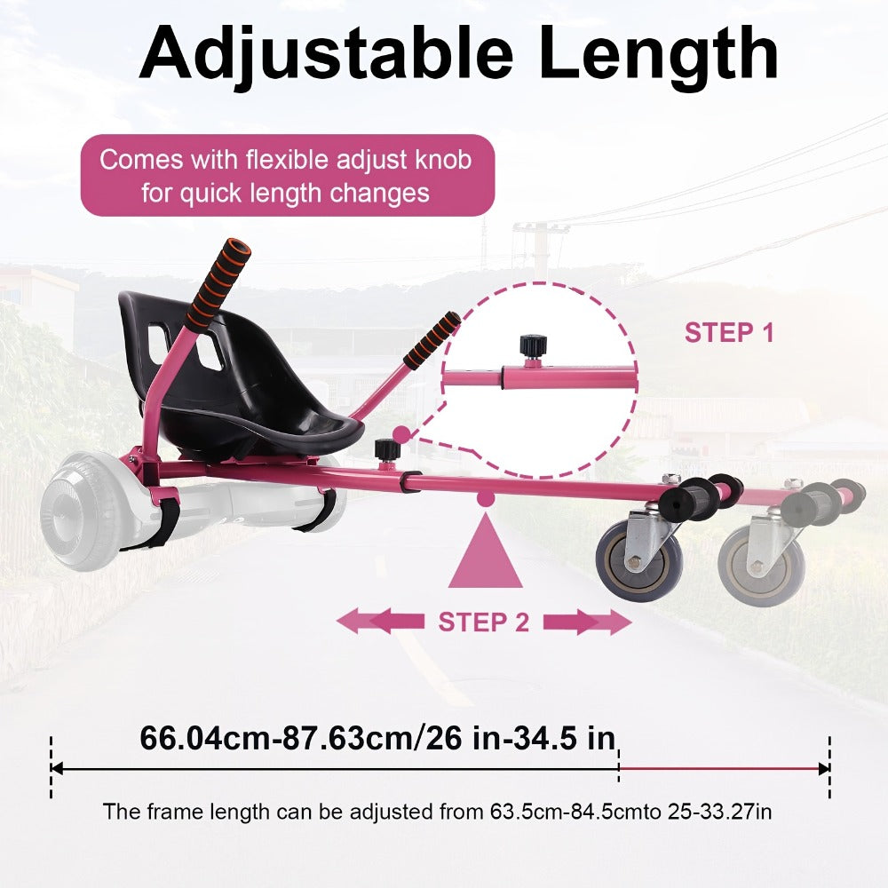 Hoverboard Go Kart Seat Attachment Buggy Conversion Kit 6.5-10 Inch with the Listed Color, Size or Set Options for Everyday U