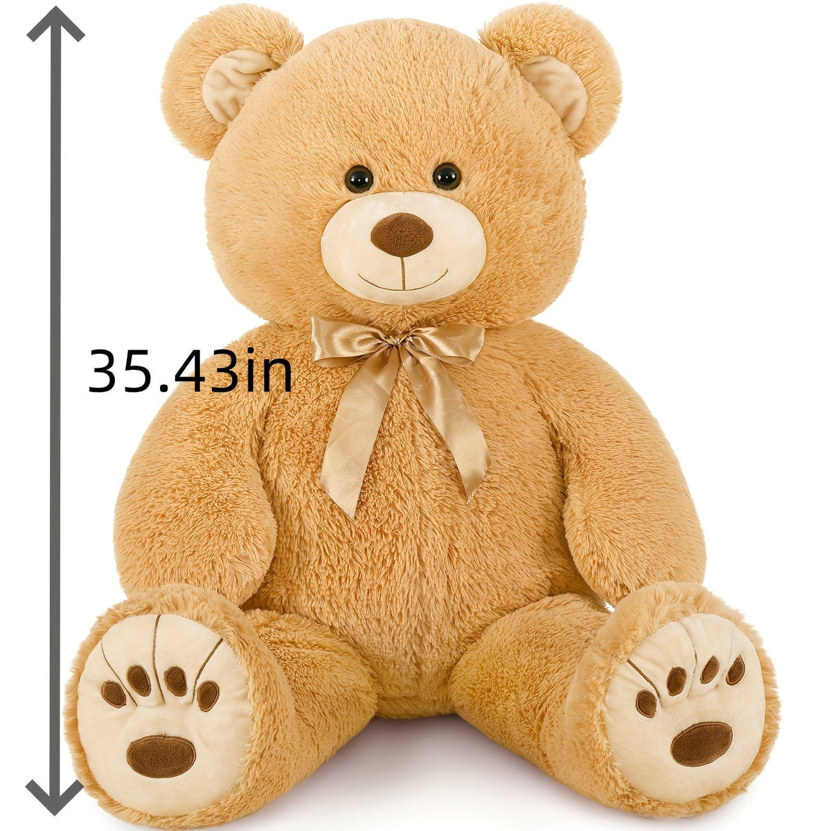 Stuffed Animal Giant Brown Teddy Bear with Oversized Seated Shape and Photo-Color Option for Room Decor — image 11