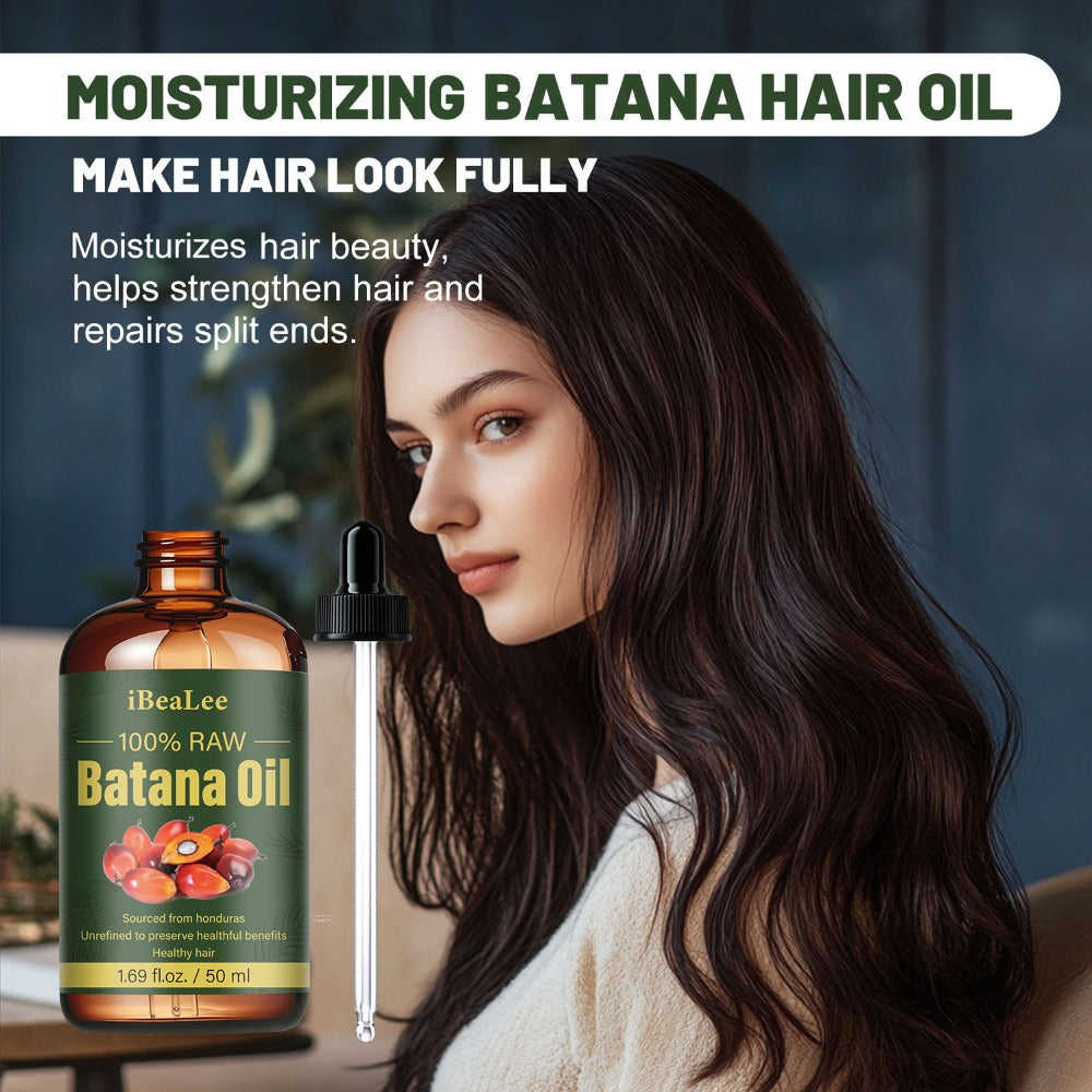 Hair Oil Batana 50ml Amber Dropper Bottle with Cold-Pressed Formula for Hair-Length, Brow and Lash Application — image 6