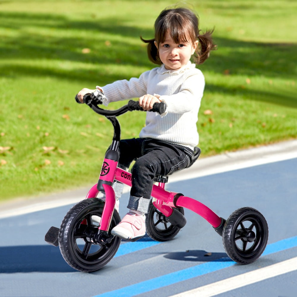 3-in-1 Kids Tricycle Balance Bike Carbon Steel Frame EVA Wheels Foldable with the Listed Color, Size or Set Options for Every