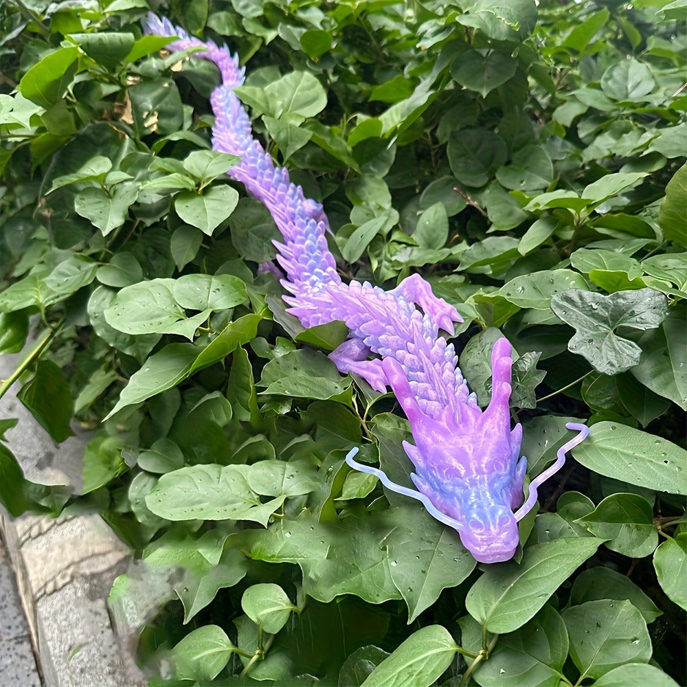 Crystal Dragon Fidget Toy 3D Printed Articulated Figure, Large Poseable Flexible Joints Fantasy Dragon — image 7