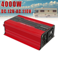DC to AC Inverter 4000W 5500W 6500W 16000W Peak DC 12V to AC 110V High Power Car Inverter with USB Ports for Garden, Patio an