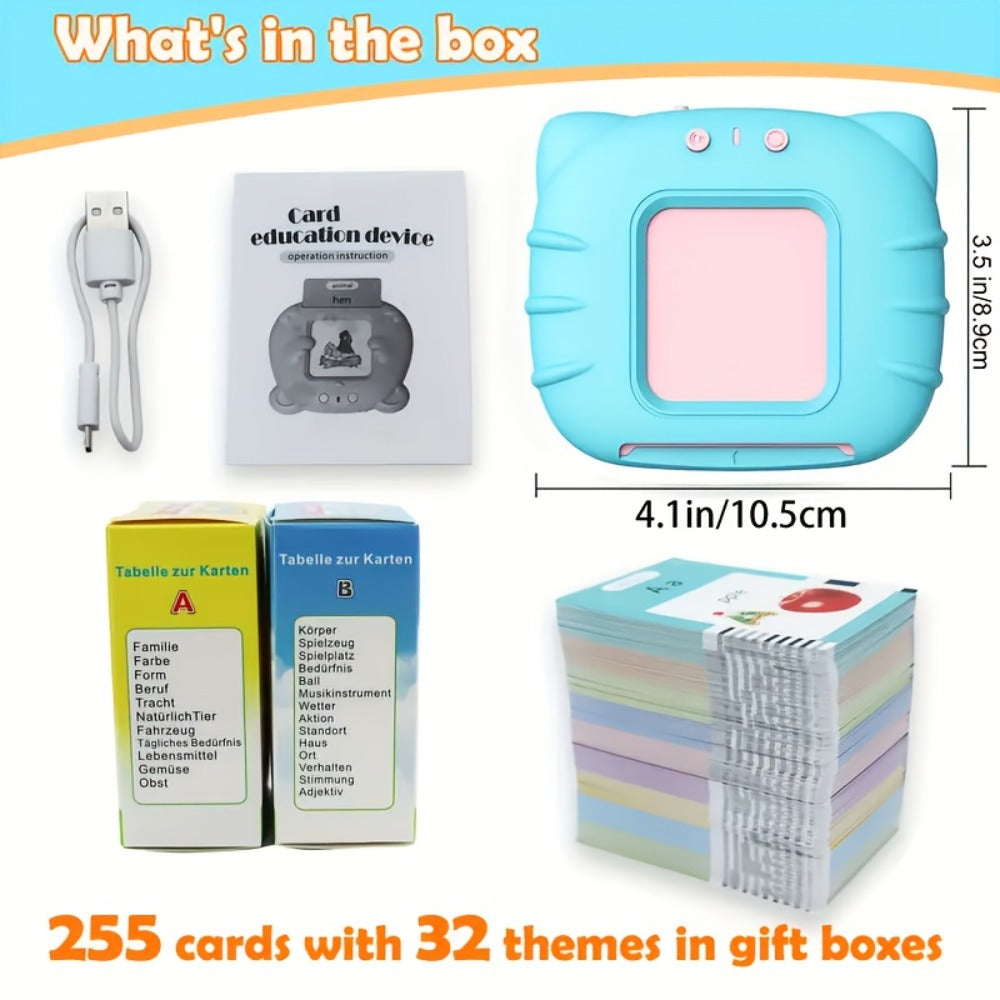 Bilingual English Speaking Flash Cards for Kids, 56 Cards 112 Visual Sight with the Listed Color, Size or Set Options for Eve