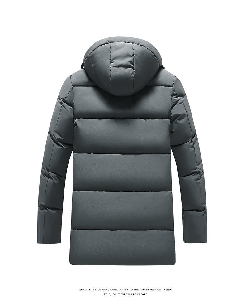 New Mens Graphene Cotton Jacket With A Detachable Hoodextra-thick And On-trend