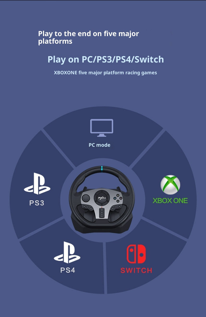 PXNV9 Racing Game Aiming Wheel Compatible With PC PS3 PS4 Xboxone