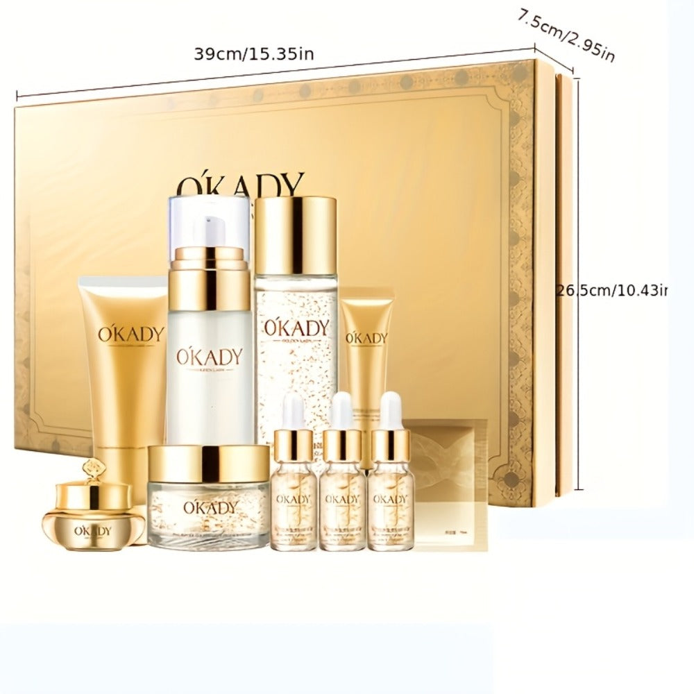 Astragalus Skincare Set 10pcs Anti Wrinkle Moisturizing Firming Facial Mask Day Night Care Hypoallergenic Gift Set for Women 