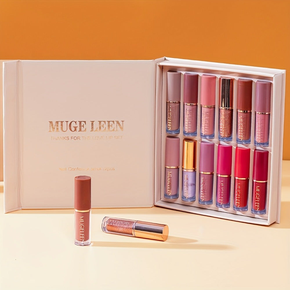 Non-Stick Matte Lip Gloss Set 12 Pcs Non-Fading Long-Lasting Liquid Lipstick Assorted Colors with Wand Applicator — image 4