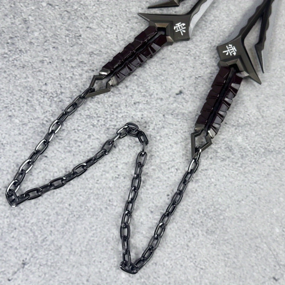 Ninja Kunai Cosplay Prop Safe No-Sharp Edges 25in, Anime Shuriken Katana Samurai Sword Toy — image 6
