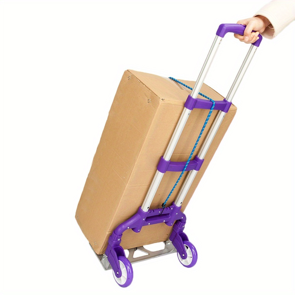 Compact Folding Aluminum Hand Truck with Telescoping Handle, 165 lb Load Label and Four Color Options — image 11