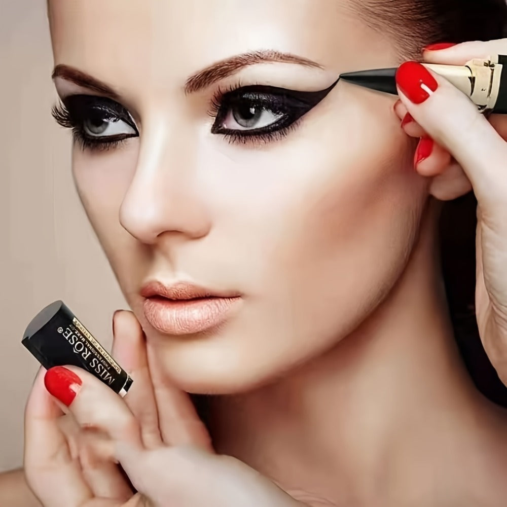 Creamy Gel Eyeliner Pencil Set 3pcs Black Waterproof Sweat-Resistant Smudge-Proof Matte Eye Liner — image 9
