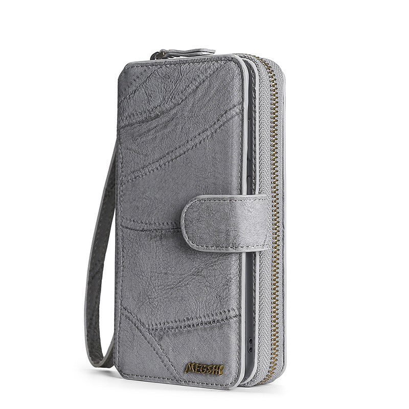 Suitable for iPhone 15 Promax phone case, wallet, card insertion phone case, flip cover leather case