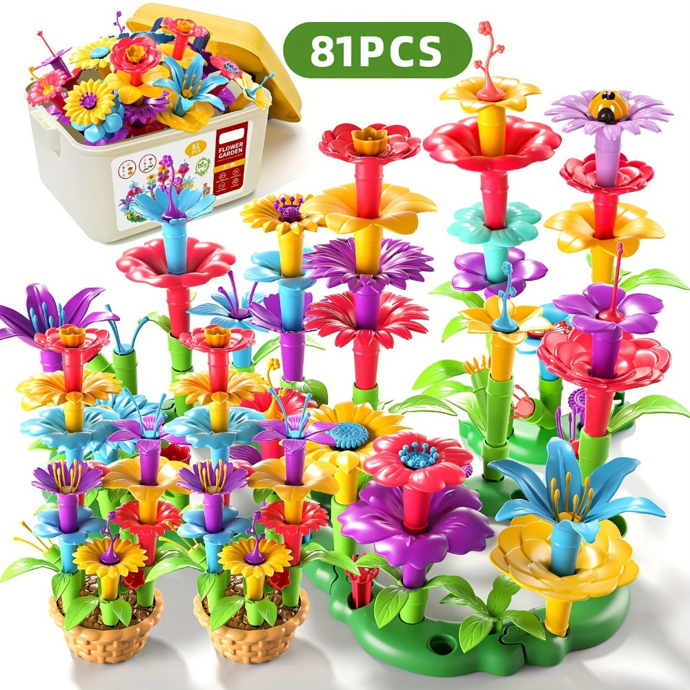 Flower Garden Building Toys for Kids 235 Pieces with the Listed Color, Size or Set Options for Everyday Use — image 2