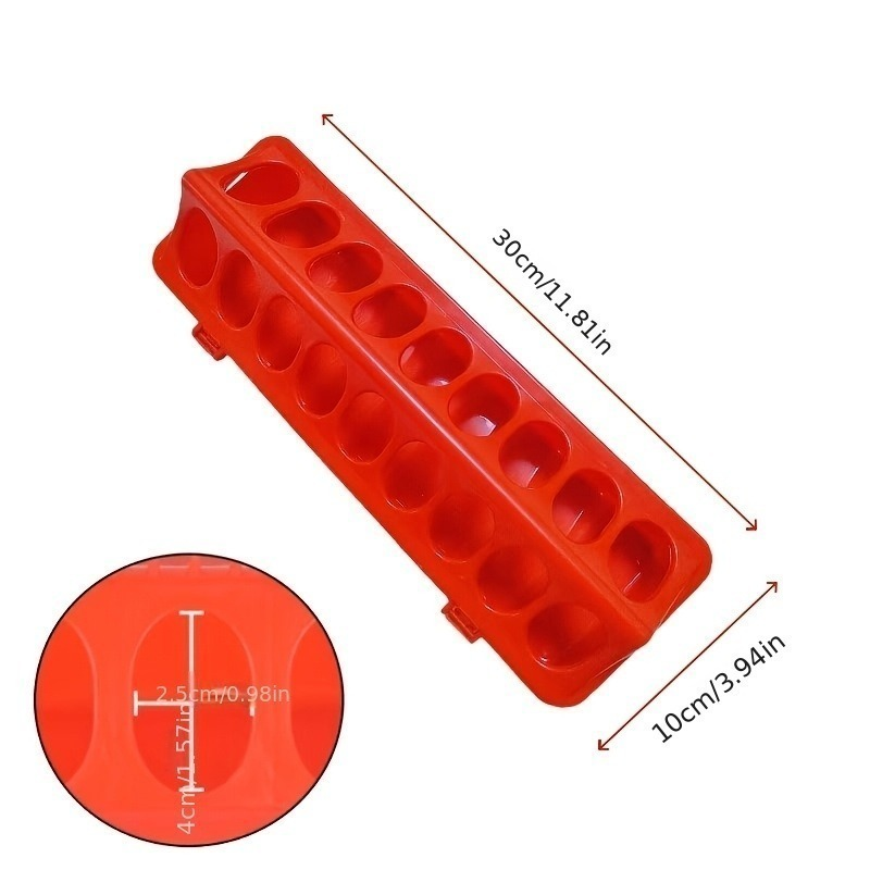 Chicken Feeder and Waterer Set, 18-Hole Anti-Spoil Trough Feeder + Water Dispenser for Chicks, Brooder & Backyard Poultry — i