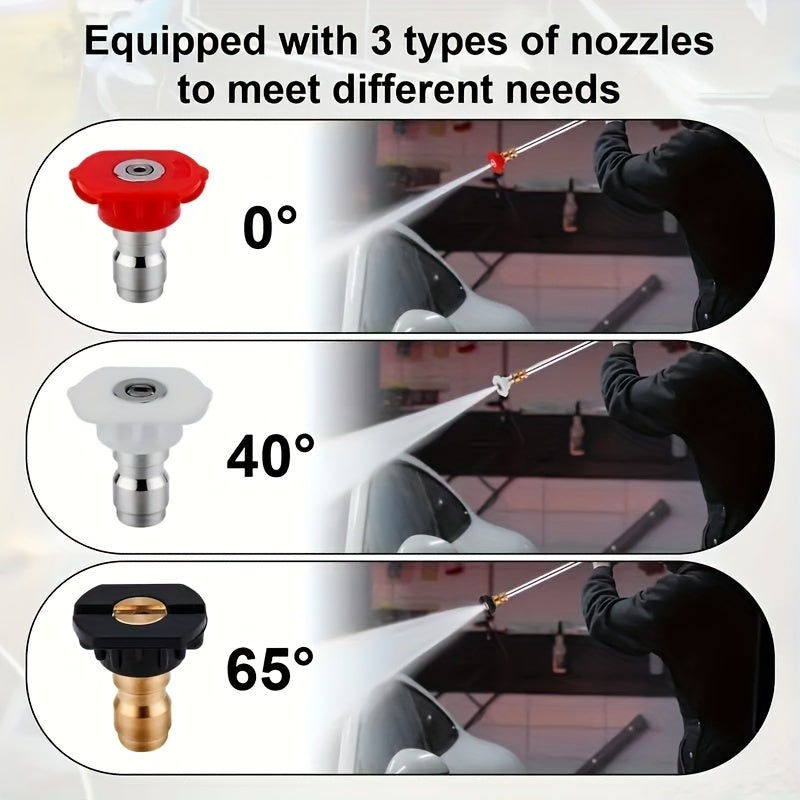 Pressure Washer Wand, Garden Hose Car Patio Yard Cleaning Nozzles for Garden, Lawn and Yard Watering — image 14